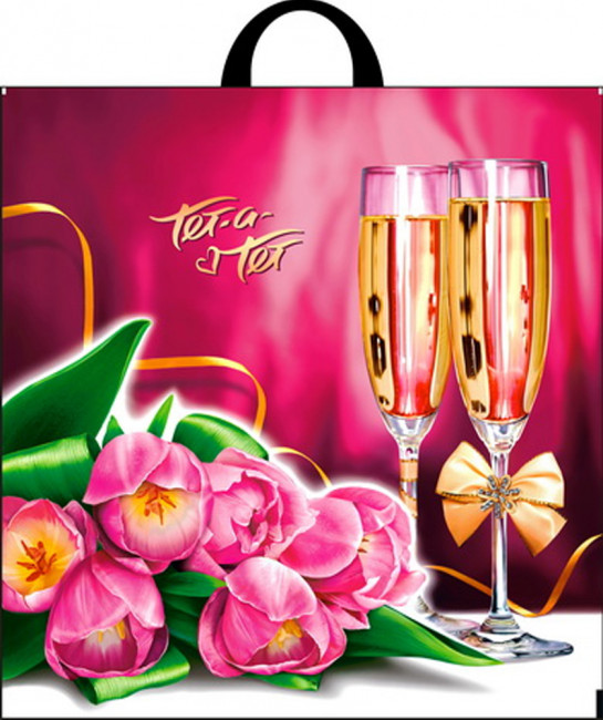 Пакет ПВД петлевой (44*44) 70 мкм "Тет-а-тет" (25)