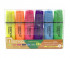 Маркер выделитель  CM-37 набор 6 шт "Неоновые" 1-5мм, скошенный, прямоугольный корпус, в упаковке ПВХ MH-618 (1/12/144)