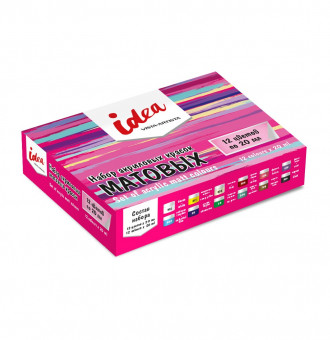 Набор акриловых красок для декора матовая 12 цв, 20мл, idea, VISTA-ARTISTA/ IMAS-12 Набор акриловых красок для декора матовая 12 цв, 20мл, idea, VISTA-ARTISTA/ IMAS-12