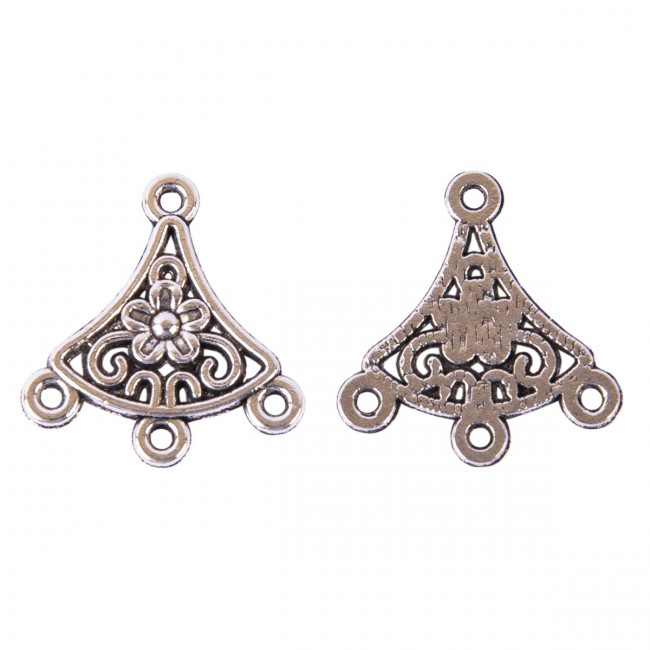 Коннектор 20 х 19 мм 10 шт, античная серебро, Zlatka/ MFC-06 Коннектор 20 х 19 мм 10 шт, античная серебро, Zlatka/ MFC-06