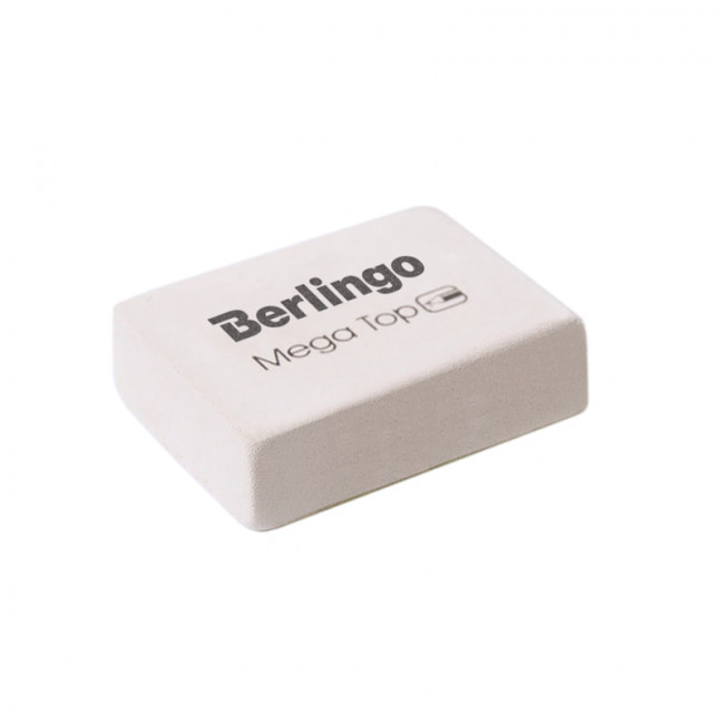 Ластик Berlingo "Mega Top", прямоугольный, натуральный каучук, 32*18*8мм (60)
