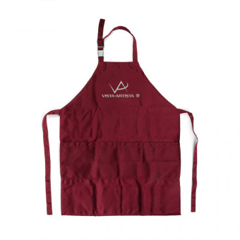 Фартук тканевый, 80% полиэстер, 20% хлопок, бордовый, VISTA-ARTISTA/07-51 Фартук тканевый, 80% полиэстер, 20% хлопок, бордовый, VISTA-ARTISTA/07-51