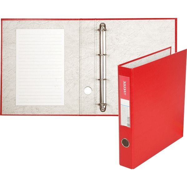Папка на кольцах "deVENTE" A4 50 мм, 4 кольца диаметром 40 мм PP красная