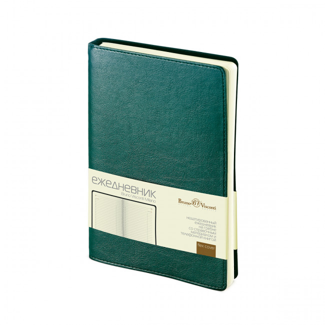 Ежедневник А5 136л недатированный "Milano", зеленый, BV/3-415/07 (20)
