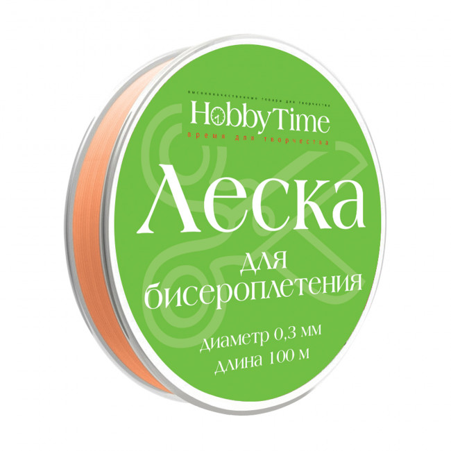 Леска Ø 0,3мм для бисероплетения 100м, розовая, BV/2-476/10 Леска Ø 0,3мм для бисероплетения 100м, розовая, BV/2-476/10