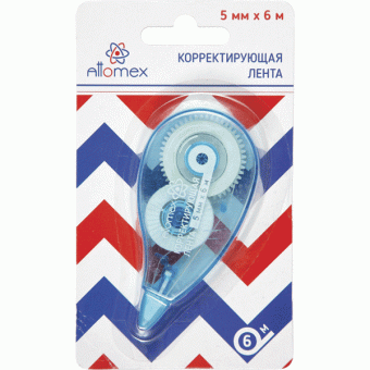 Корректирующая лента 5мм x 06м, фронтальный аппликатор, Attomex/4062102 (12) Корректирующая лента 5мм x 06м, фронтальный аппликатор, Attomex/4062102 (12)