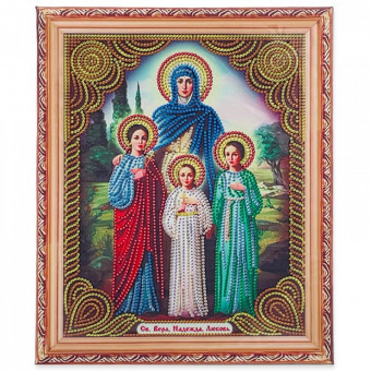 Алмазная мозаика по номерам 27*33см ВЕРА,НАДЕЖДА,ЛЮБОВЬ, ARTCoco/AS72611