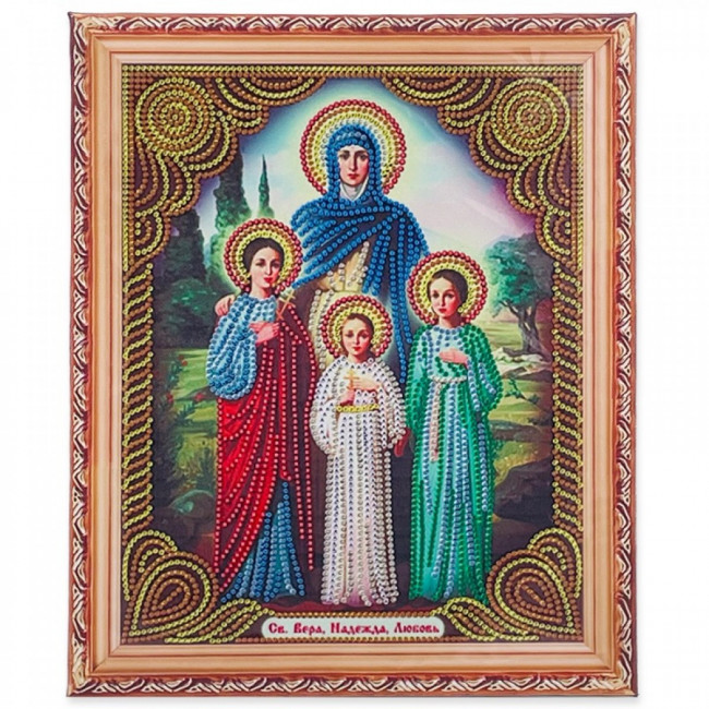 Алмазная мозаика по номерам 27*33см ВЕРА,НАДЕЖДА,ЛЮБОВЬ, ARTCoco/AS72611