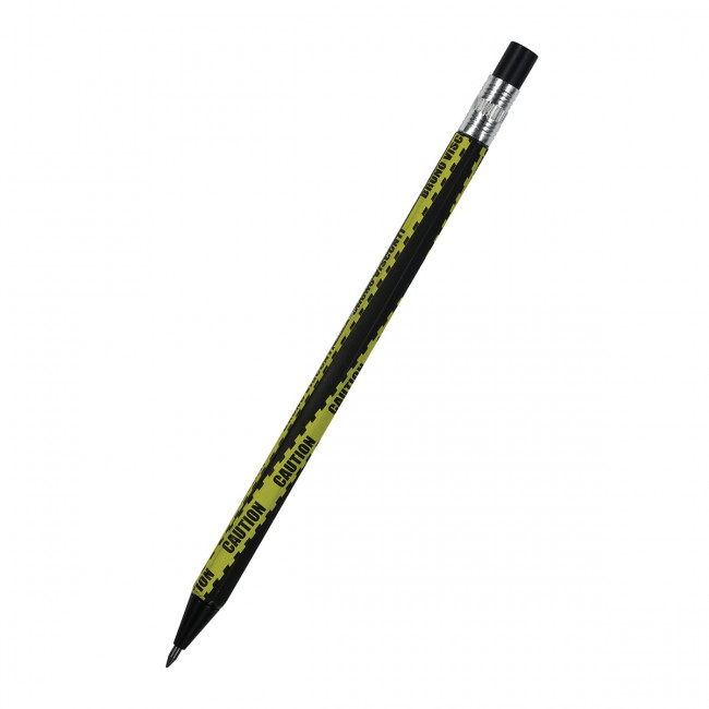 Карандаш механический цанговый 2мм HB "FunGraphix. Keep Away.Caution", с точилкой, BV/21-0041/18 (24)