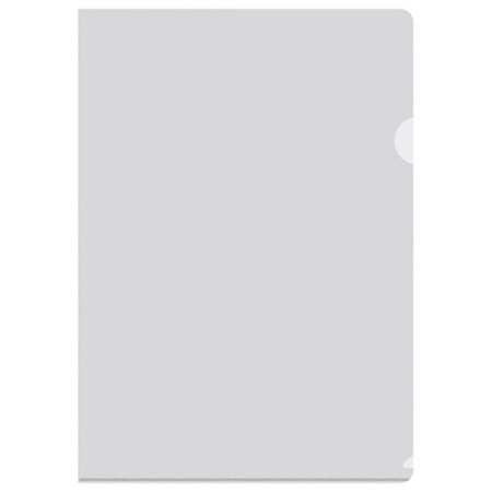 Папка-уголок А4 пластик 0,18мм, плотная, бесцветная. прозрачная