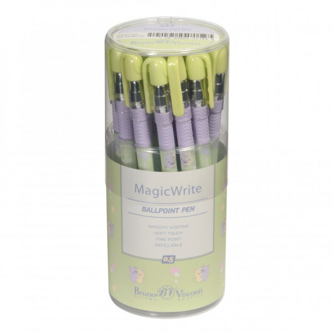 Ручка шариковая 0,5мм синяя "MagicWrite. Обнимашки. Мышки", BV 20-0240/35 (24)