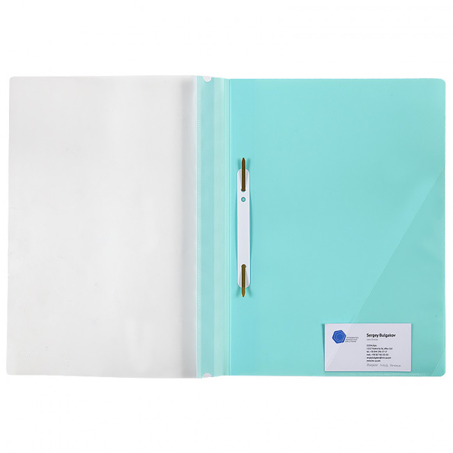 Скоросшиватель с угловым карманом, Pastelini, мятный, AXENT (6) Скоросшиватель с угловым карманом, Pastelini, мятный, AXENT (6)