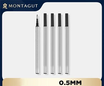 Стержни роллер Montagut TJ-43 (син) 0,5мм, 112мм, металлический с пластиковым колпачком (5/100)