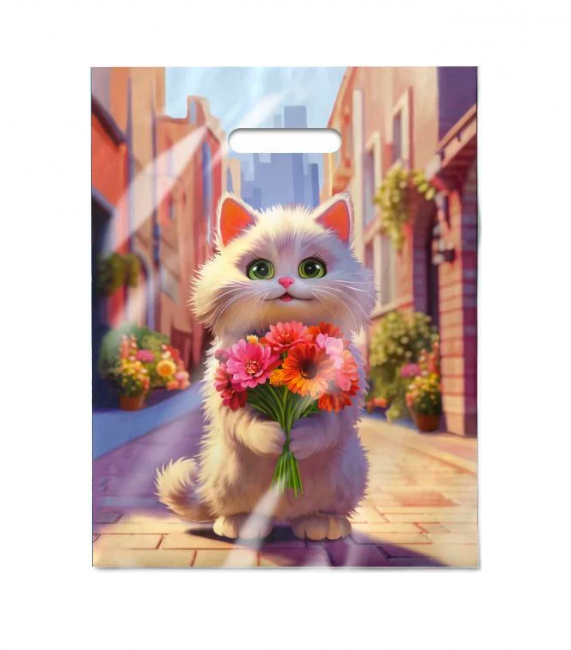 Пакет 31*40 ПВД "Персик" с вырубной ручкой (50/500)