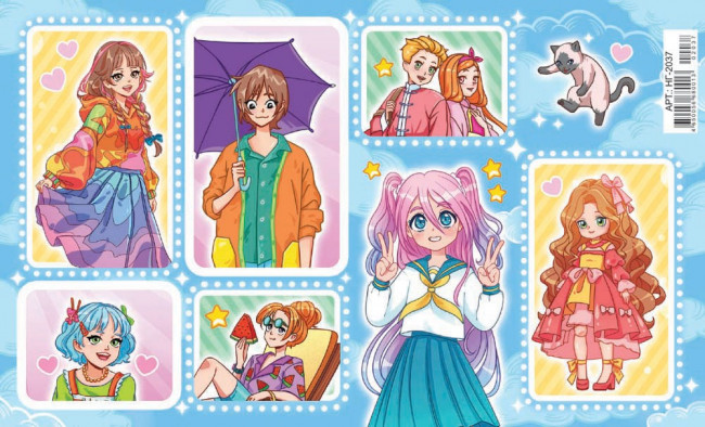 Наклейки (21 глиттер) НГ-2037 (20)