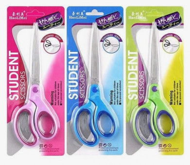 Ножницы 215 мм офисные, нержавеющая сталь+ABS, яркие цвета, OULE/OL-017 (12)