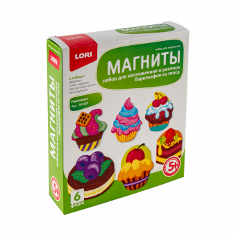 Фигурки на магнитах "Пирожные", LORI/М-063 (10)