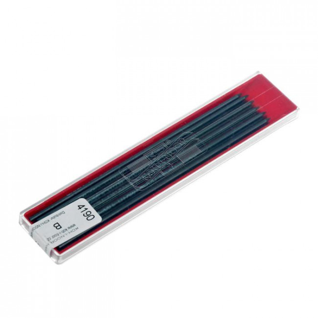 Грифели 2мм B, для цанговых карандашей "Gioconda" 12шт, Koh-I-Noor/419000B013PK