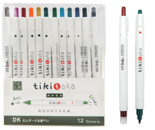 Скетч-маркеры Тонкие 12 цв. DA-300 Автоматические, круглый корпус, в упаковке ПВХ (1/12/192) Скетч-маркеры Тонкие 12 цв. DA-300 Автоматические, круглый корпус, в упаковке ПВХ (1/12/192)