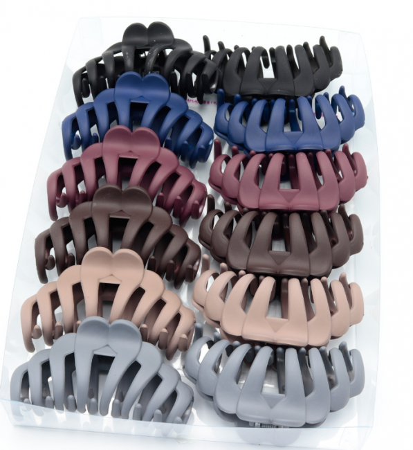 Заколка краб пласт.(Б)100263-16 (12)