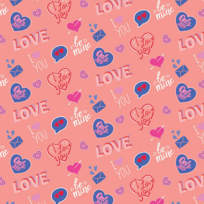 Односторонняя упаковочная бумага 100 x 70см, №05 любовь, Stilerra/ WPO-03