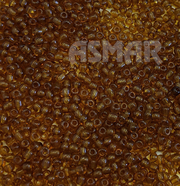 Бисер "ASMAR" размер №8, вес: 450 г, цвет- коричневый прозрачный Бисер "ASMAR" размер №8, вес: 450 г, цвет- коричневый прозрачный