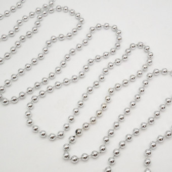 Бусы 7,5мм серебро 5м, Микрос/ч54200