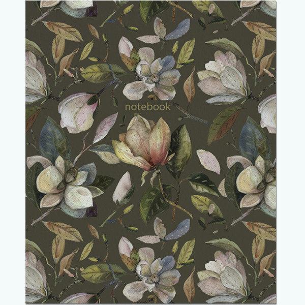 Тетрадь 48 клетка "Акварельные принты" скрепка, Полином/3114 (40)