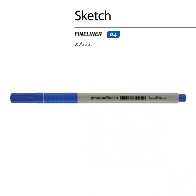 Ручка капиллярная 0.4мм синяя "Sketch. Fineliner", BV/36-0002 (24)