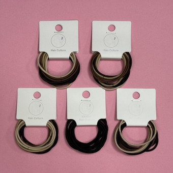 Набор резинок для волос, 10 шт, тонкие, Магистр/MAGb-HBt-01