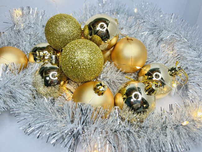 Набор Ёлочных шаров, золото, Jevelry/SV-502