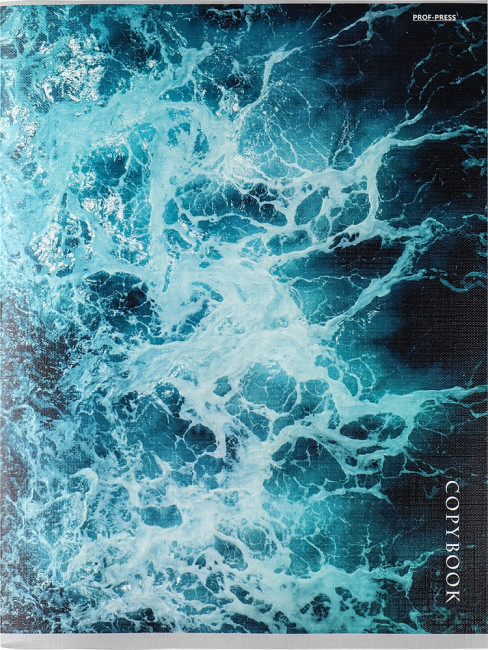 Тетрадь А4 96 клетка "Завораживающее море" скрепка, Проф-Пресс/Т96-2263 (5/30)