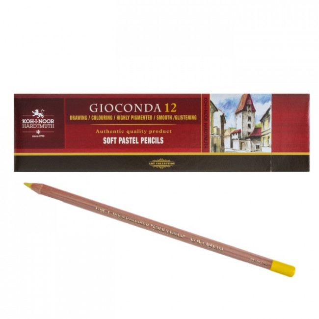 Карандаш 4,2мм пастельный "Gioconda Soft", лимонный желтый, Koh-I-Noor/8820036001KS №036 (12)