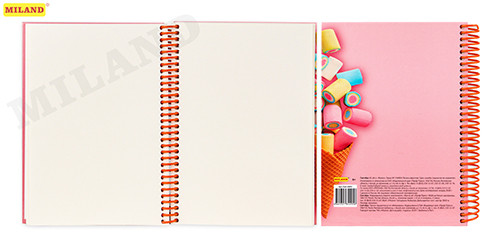 Скетчбук "Рожок" (А5, 64л, 100г, 7БЦ, спираль слева) С64-4495