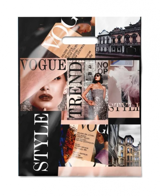 Пакет 31*40 ПВД "Тренд" с вырубной ручкой (50/500)