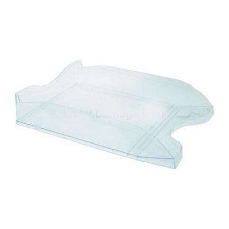 Лоток для бумаг горизонтальный "Люкс", прозрачный, СТАММ (8)