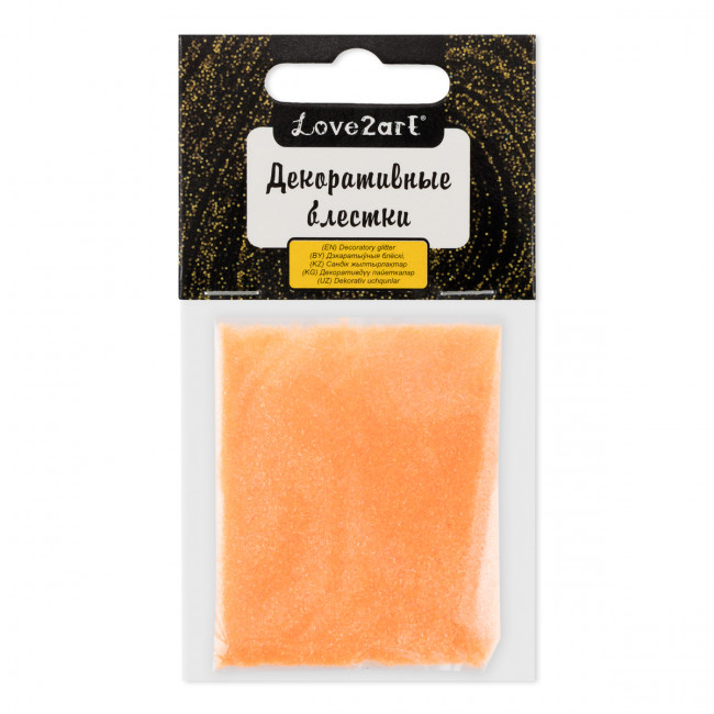 Декоративные блестки 5 г 0.2мм 4.5мл, № 01 оранжевый неон, Love2art/GLI-01 (5) Декоративные блестки 5 г 0.2мм 4.5мл, № 01 оранжевый неон, Love2art/GLI-01 (5)