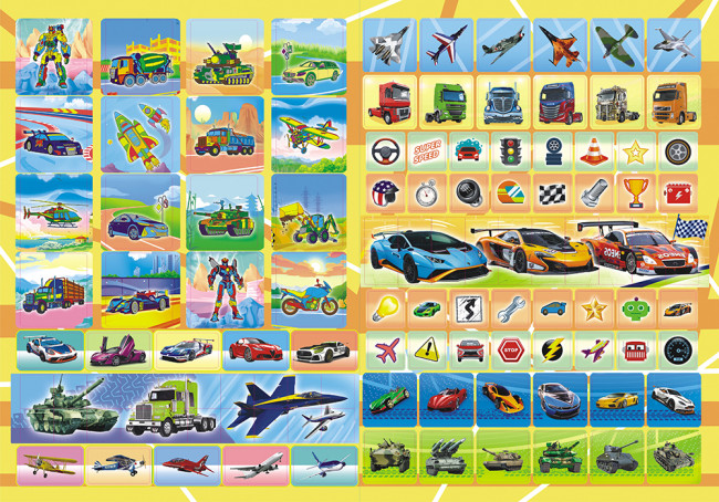 Раскраска с наклейками (А4) РН-1095