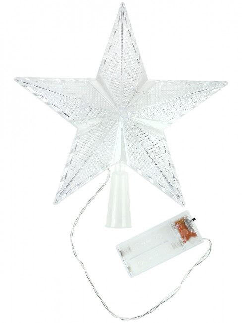 Верхушка на ёлку 20 см, "Звездочка" 2 режима, мульти, MILAND/НУ-2592