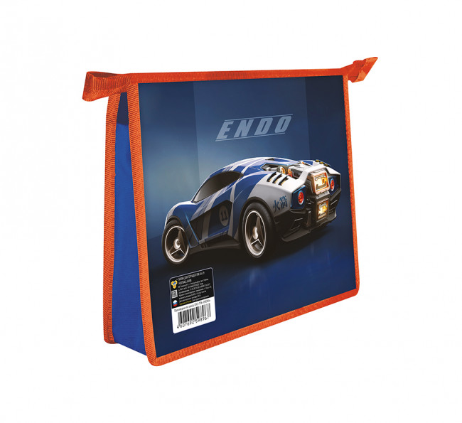 Папка А5 для тетрадей, молния сверху, пластиковая "Endo 2023", Пчёлка/ПМ-А5-29 (50)