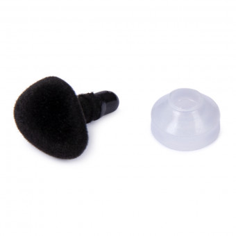 Нос 12мм x 11мм бархатный с фиксатором, черный, HobbyBe/HKB-12 черн (5) Нос 12мм x 11мм бархатный с фиксатором, черный, HobbyBe/HKB-12 черн (5)