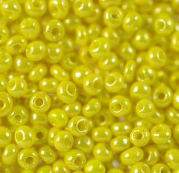 Бисер "ASMAR" размер №12, вес: 450 г, жёлтый перламутровый