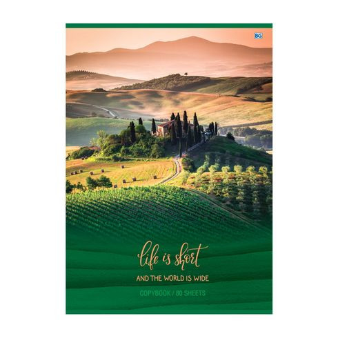 Тетрадь для записей А4 гребень 80л. клетка "Relax in nature"  (5/30)