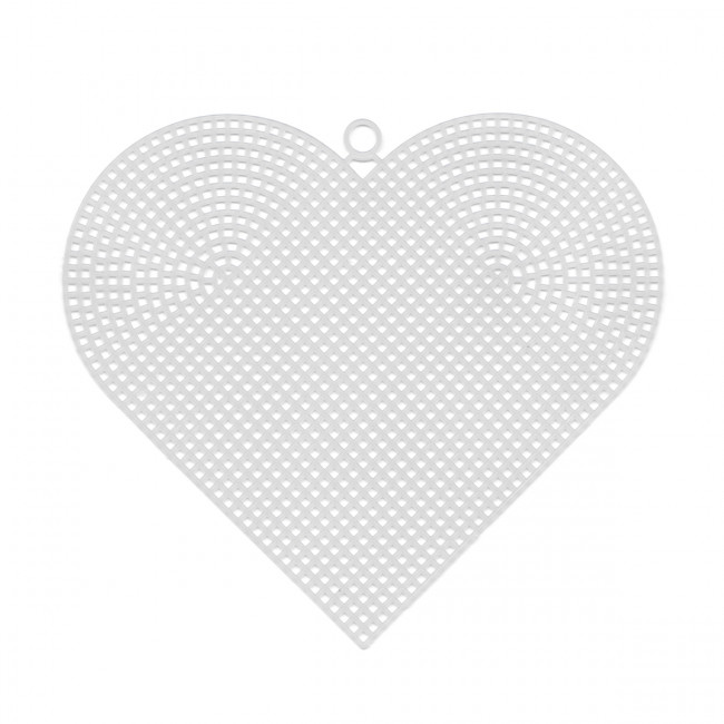 Канва KPL-04   "Gamma"   пластиковая   100% полиэтилен   17 x 15 см "сердце" большое