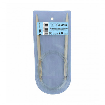 Спицы  GAMMA круговые   BC1   бамбук  d7.0мм  80 см  1 шт . BC1 (10)