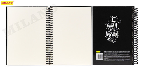 Скетчбук "Собака на луне" (А5, 64л, 100г, 7БЦ, спираль слева) С64-4496