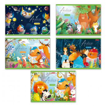 Альбом для рисования А4 12л "Дружные ребята", скрепка, Светоч/12АЛСК4_1_3_9 -000691 (10/50)