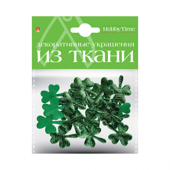 Декоративные украшения из ткани "Листочки - 2", №16, 4 вида, BV/2-159/12 Декоративные украшения из ткани "Листочки - 2", №16, 4 вида, BV/2-159/12