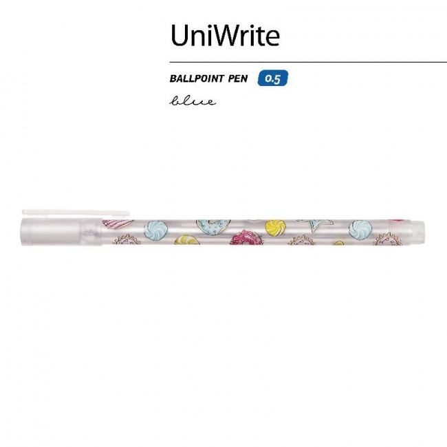 Ручка гелевая 0.5мм синяя "UniWrite. Сладкое настроение", BV/20-0305/04 (24)