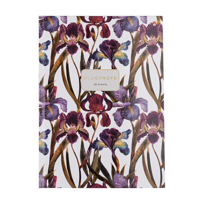 Блокнот-престиж А4 80л клетка "Ирисы", сшивка, BV/3-80-060/20 (12) Блокнот-престиж А4 80л клетка "Ирисы", сшивка, BV/3-80-060/20 (12)